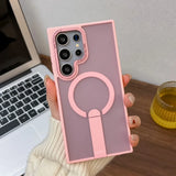 Luxury Metal Stand Magsafe Case For Samsung