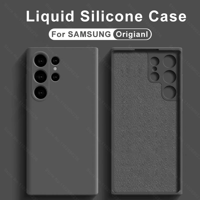 Liquid Soft Silicone Case For Samsung