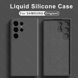 Liquid Soft Silicone Case For Samsung