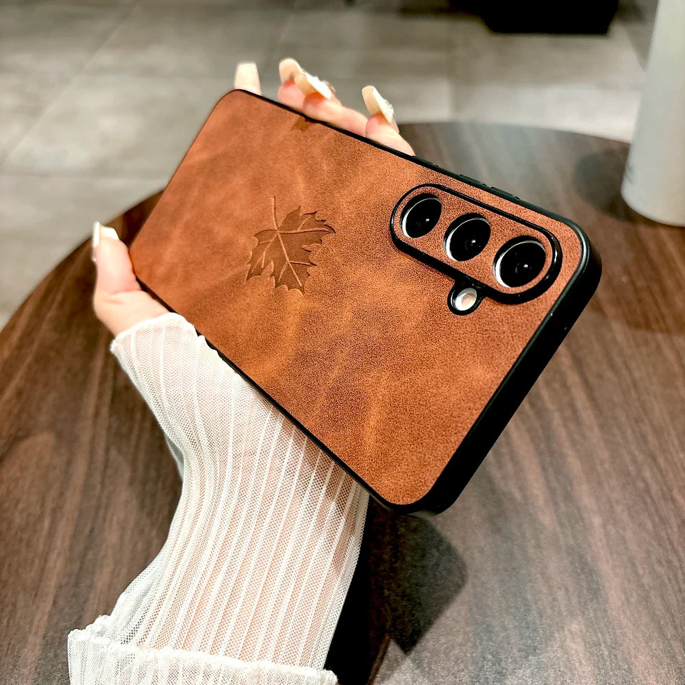 Retro Leather Case For Samsung Galaxy