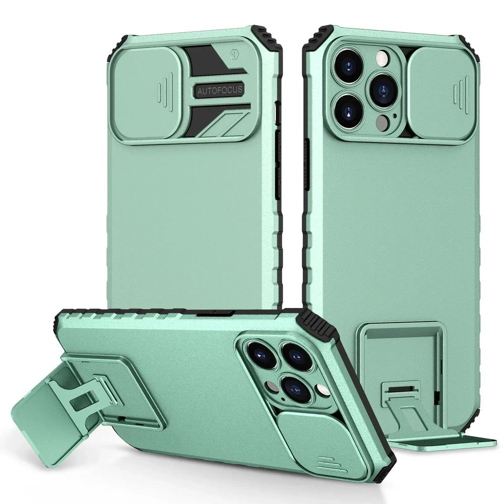 Shockproof Slide Camera Protection Magnetic Case For iPhone