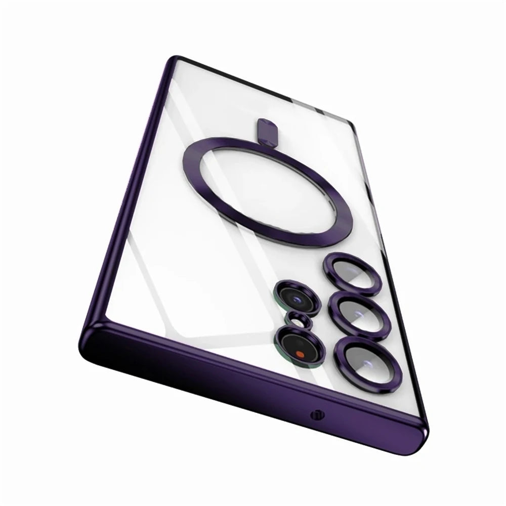 Luxury Plating Magnetic Case For Samsung Galaxy
