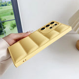 Candy Color Soft Down Jacket Case For Samsung Galaxy