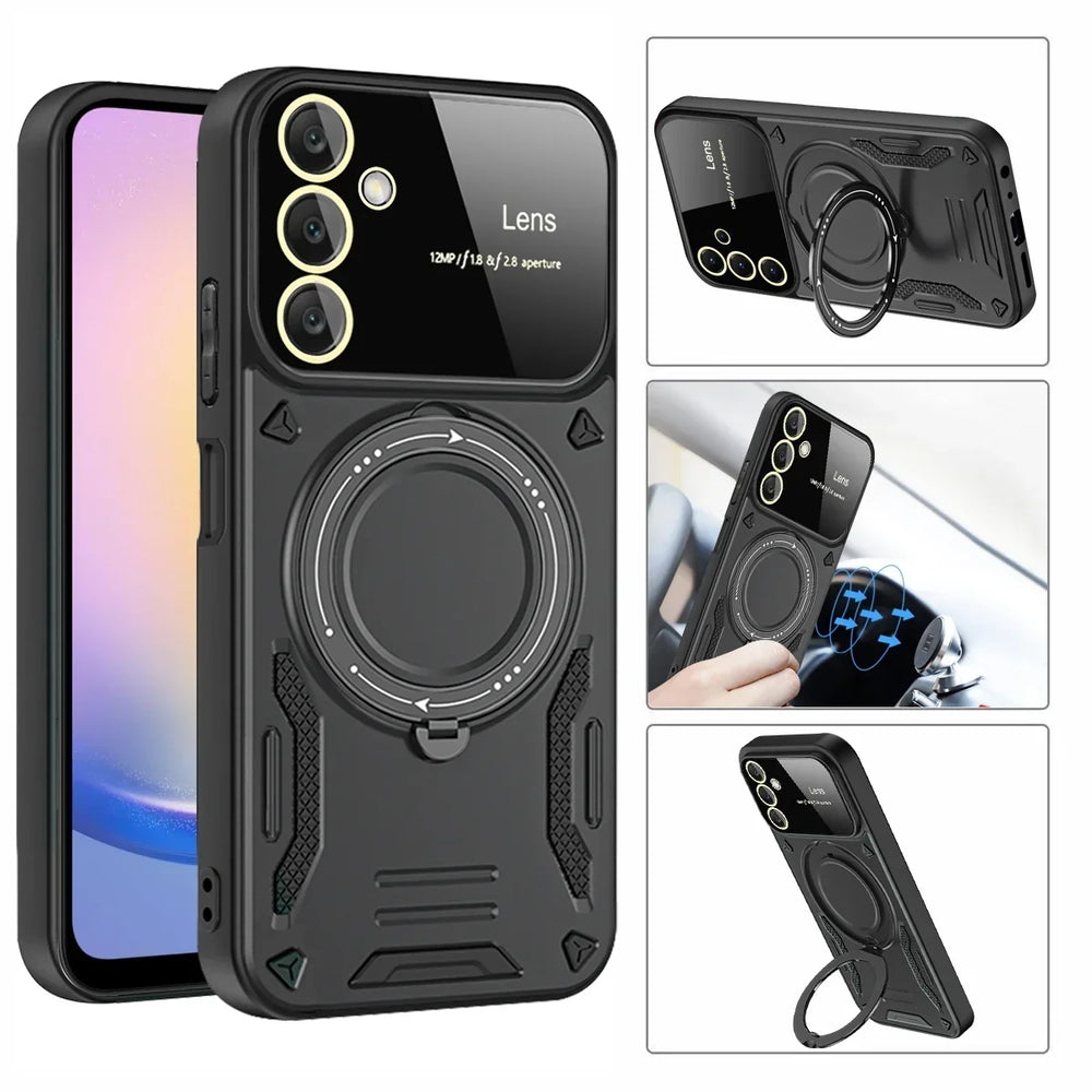 Shockproof Magnetic Ring Stand Armor Case For Samsung