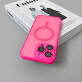 Magnetic Luxury Matte Translucent Armor Shockproof Case For iPhone