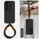 Wrist Strap Liquid Silicone Phone Case For Samsung