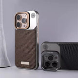 Luxury Frameless Carbon Fiber Pattern Slim Case for iPhone