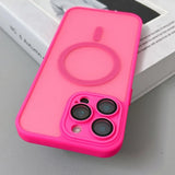 Magnetic Luxury Matte Translucent Armor Shockproof Case For iPhone