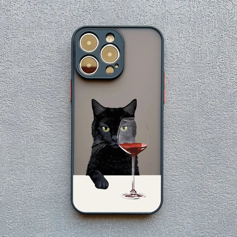 Funny Cat Daily Life Phone Case For iPhone