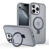 Shockproof Magnetic Kickstand Matte Case For iPhone