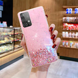 Starry Sky Clear Glitter Case For Samsung