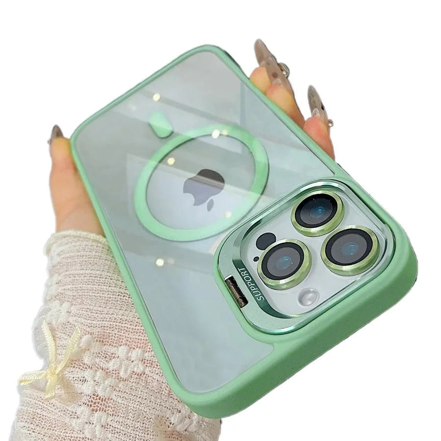 Luxury Magnetic Ring Stand Case For iPhone