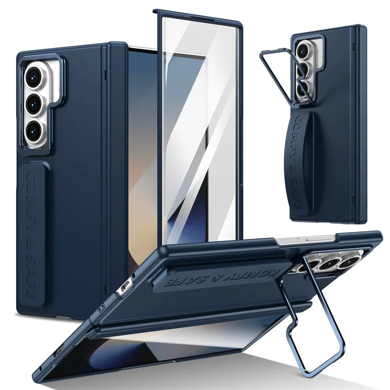 Wristband Magnetic Hinge Case For Samsung