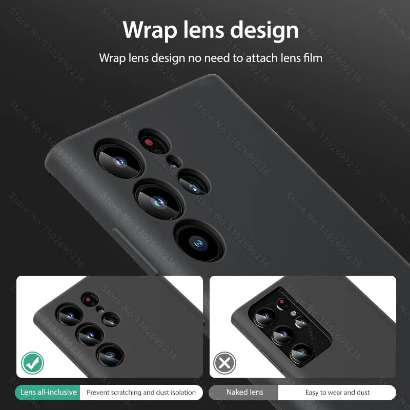 Liquid Soft Silicone Case For Samsung