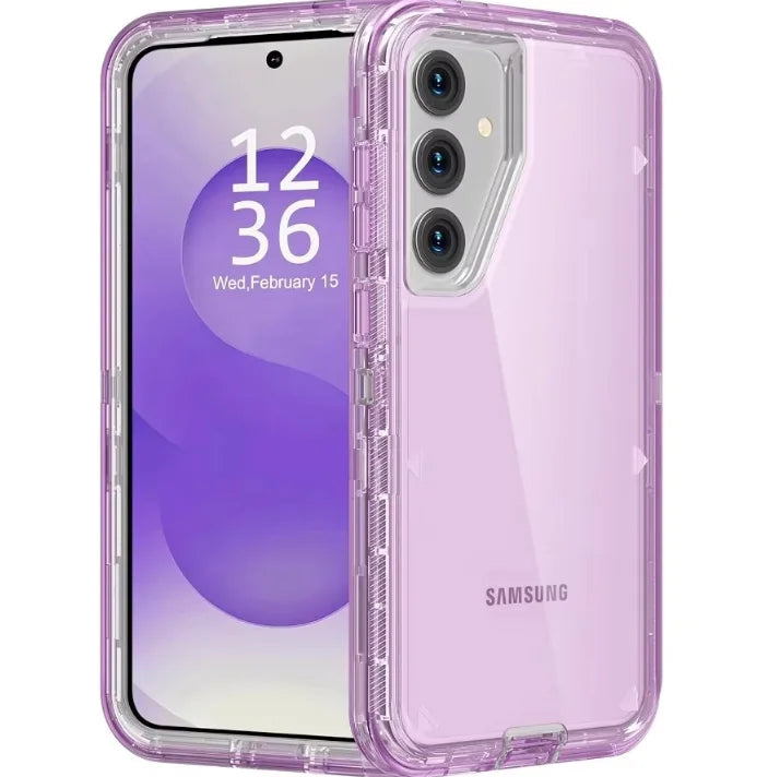 3-in-1 Clear Shock Drop proof Bumper Case For Samsung