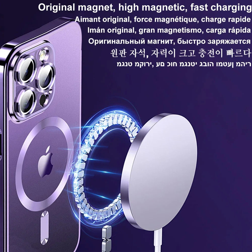 Magnetic Plating Case For iPhone