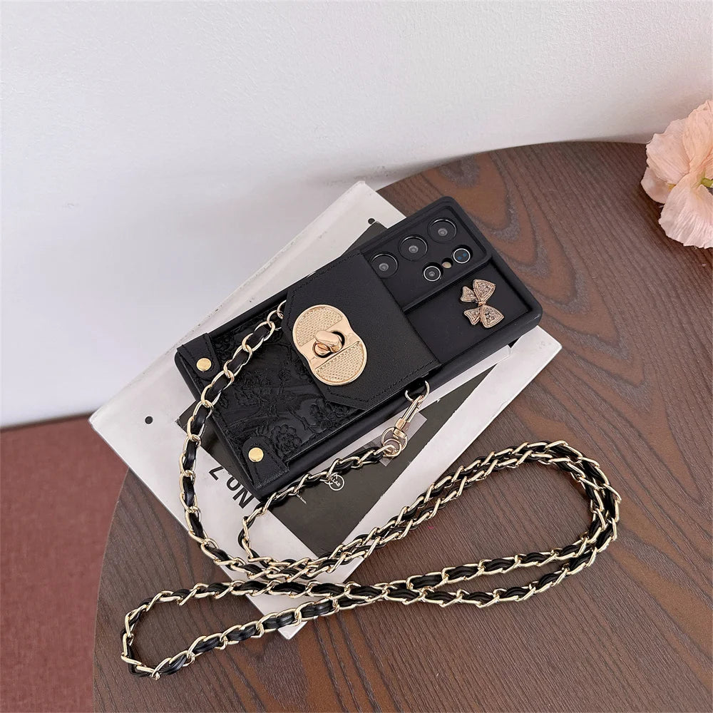 Crossbody Wallet Card Holder Case for Samsung