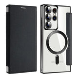 Flip leather business card slot for Samsung