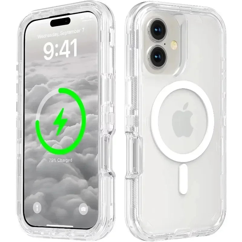 Original Otter Armor Box Defender Magsafe Clear Case For IPhone