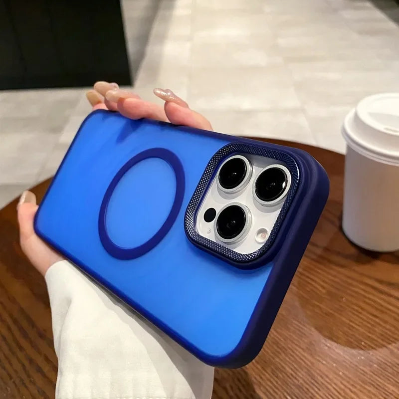 Luxury Matte Magsafe Phone Case For iPhone
