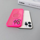 Magnetic Luxury Matte Translucent Armor Shockproof Case For iPhone