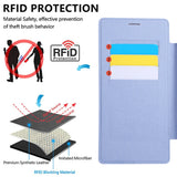 Flip Slot Card Leather Wallet Clear Magnetic Phone Case For Samsung