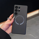 For Magsafe Liquid Silicone Magnetic Phone Case For Samsung