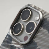 Camouflage Graffiti Relief Alloy MagSafe Phone Case For iPhone