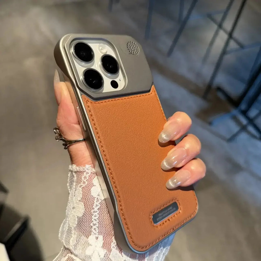 Business Aromatherapy Leather Case for iPhone