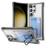 Clear Cover with Card Slot Holder Case for Samsung