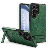 Stand Leather Bracket Magsafe Case for Samsung
