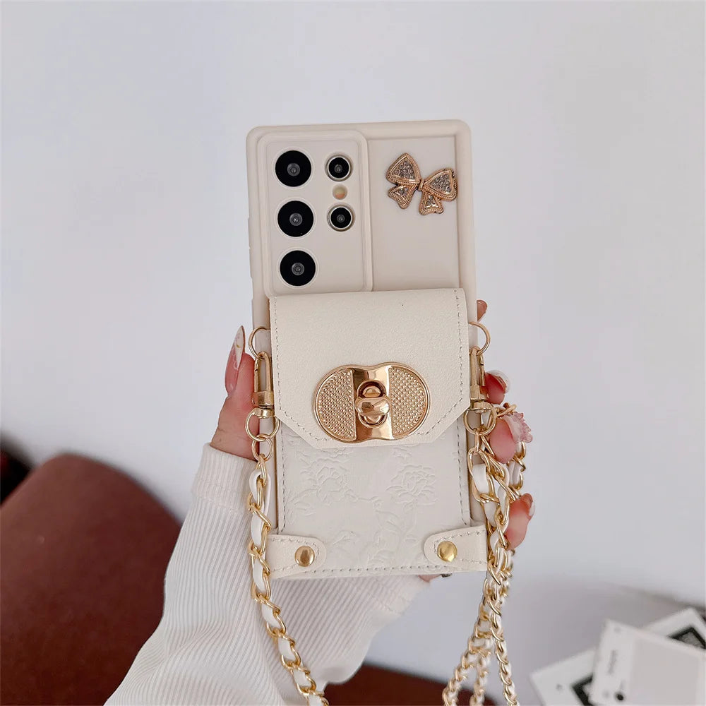 Crossbody Wallet Card Holder Case for Samsung