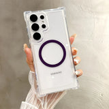 Transparent Armour Magnetic Case For Samsung