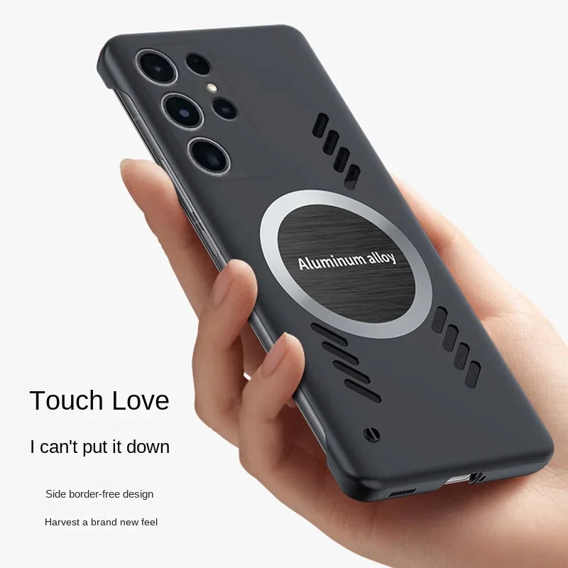 Borderless Cooling Thin Magnetic Phone Case for Samsung Galaxy