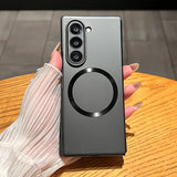 Ultra Thin Metal Paint Plating Magnetic Frosting Case For Samsung