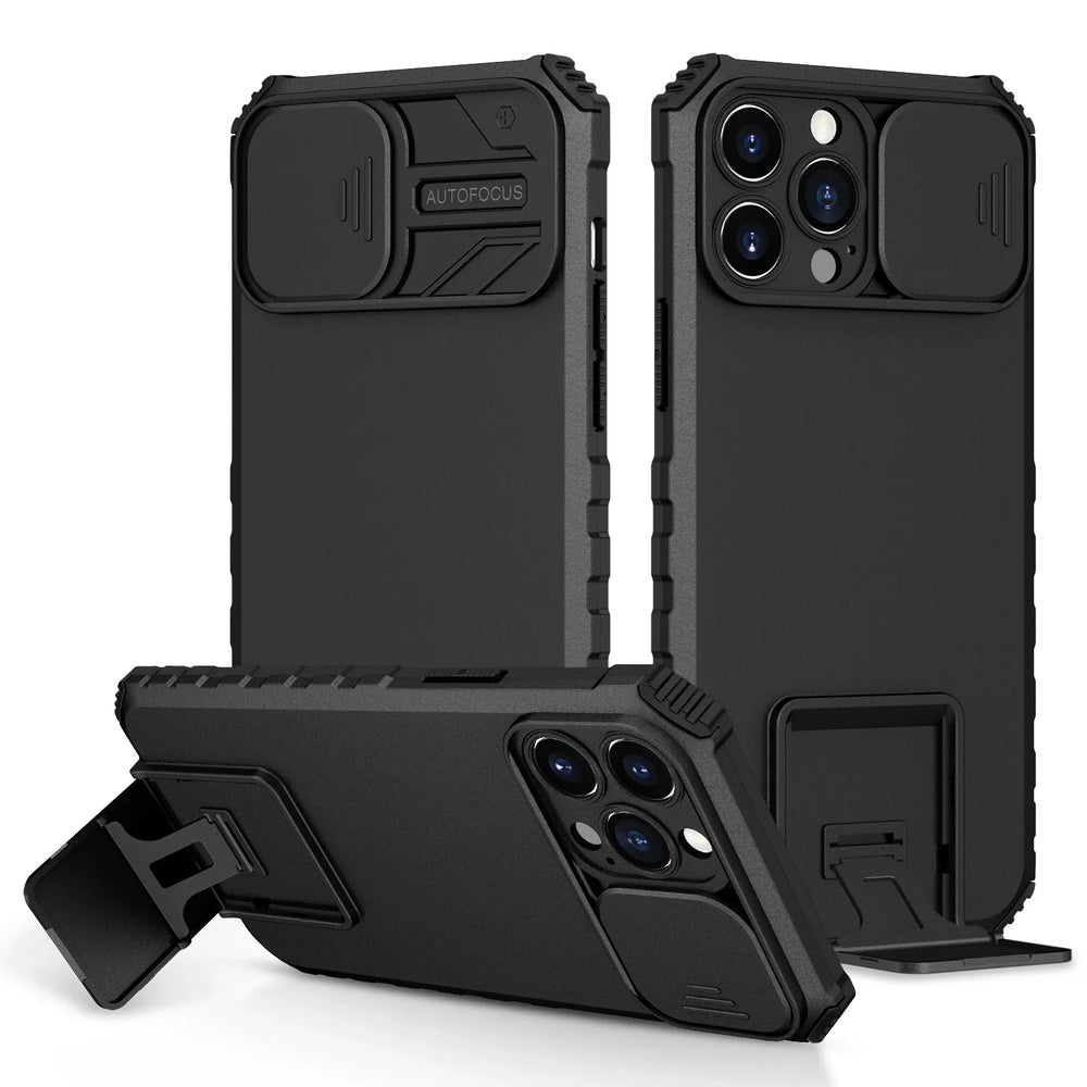 Shockproof Slide Camera Protection Magnetic Case For iPhone