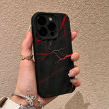 Lightning Printing Soft Silicone Case For iPhone