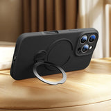 Liquid Silicone Magnetic Stand Phone Case For iPhone