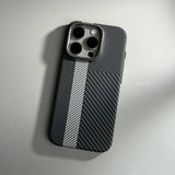 Carbon Fiber Abstract Geometric MagSafe Case For iPhone