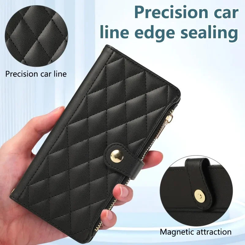 Crossbody Wallet Phone Case For Samsung Galaxy