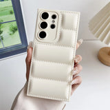 Candy Color Soft Down Jacket Case For Samsung Galaxy