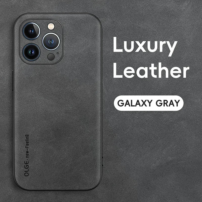 Luxury Leather Phone Case For iPhone