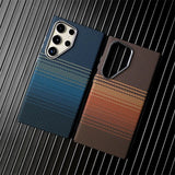 Luxury Carbon Fiber Texture Alloy Case For Samsung