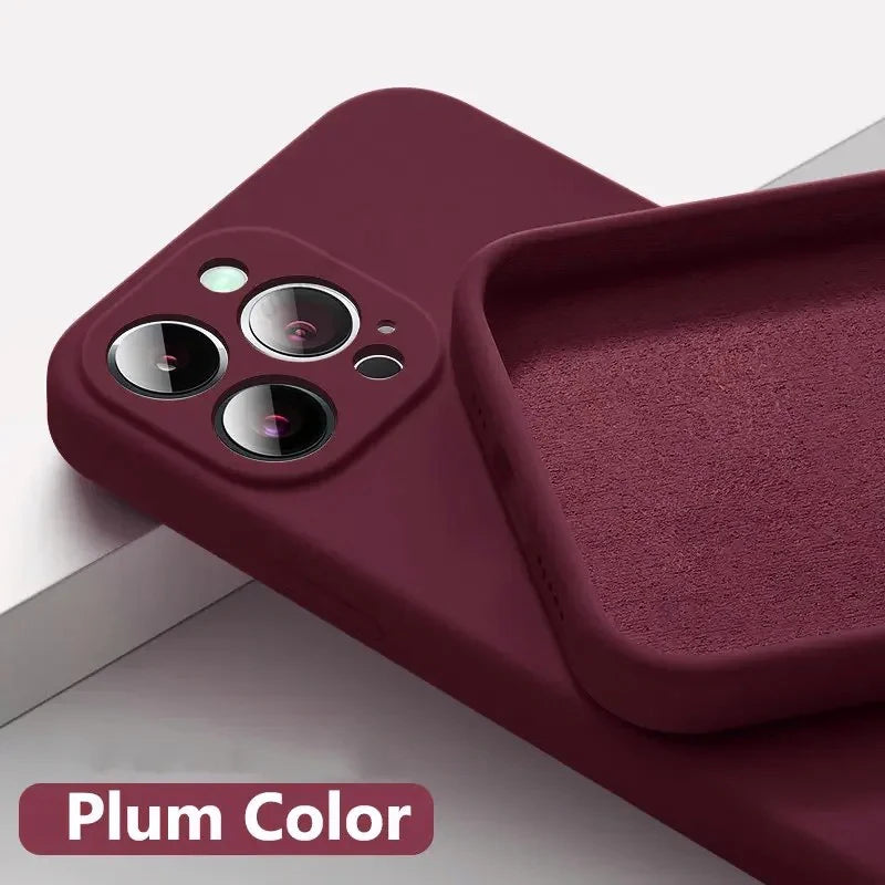 New Silicone Solid Color Fall and Collision Protection Case For IPhone