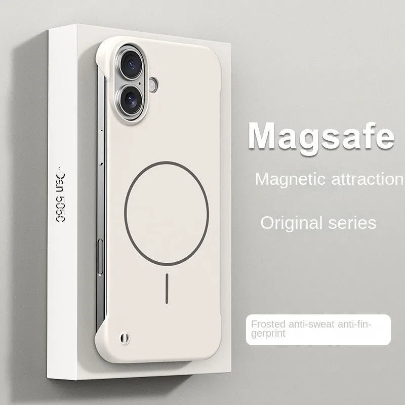 Ultra Thin Frameless Magnetic Case For iPhone