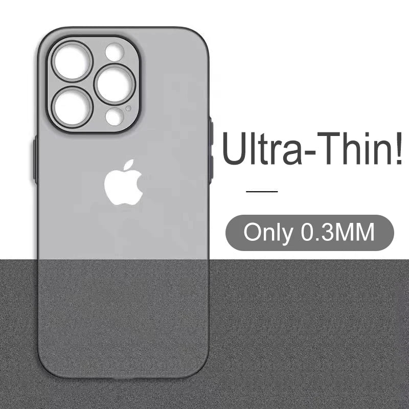 Ultra Thin Matte Translucent Case For iPhone
