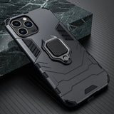 Magnetic Ring Stand Silicone Shockproof Case for iPhone