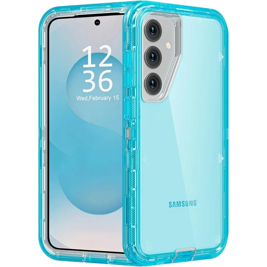 3-in-1 Clear Shock Drop proof Bumper Case For Samsung