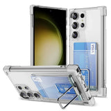 Clear Cover with Card Slot Holder Case for Samsung