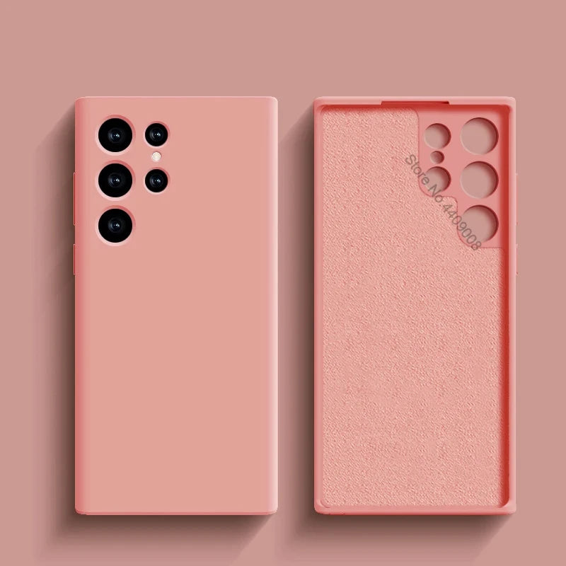 Liquid Soft Silicone Case For Samsung